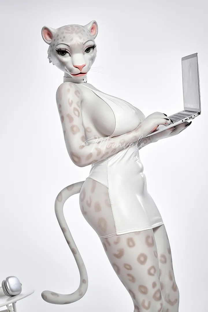 165cm (5ft5) D-Cup Realistic Furry Silicone Sex Doll Velara, Movable Jaw | Moonvale Doll